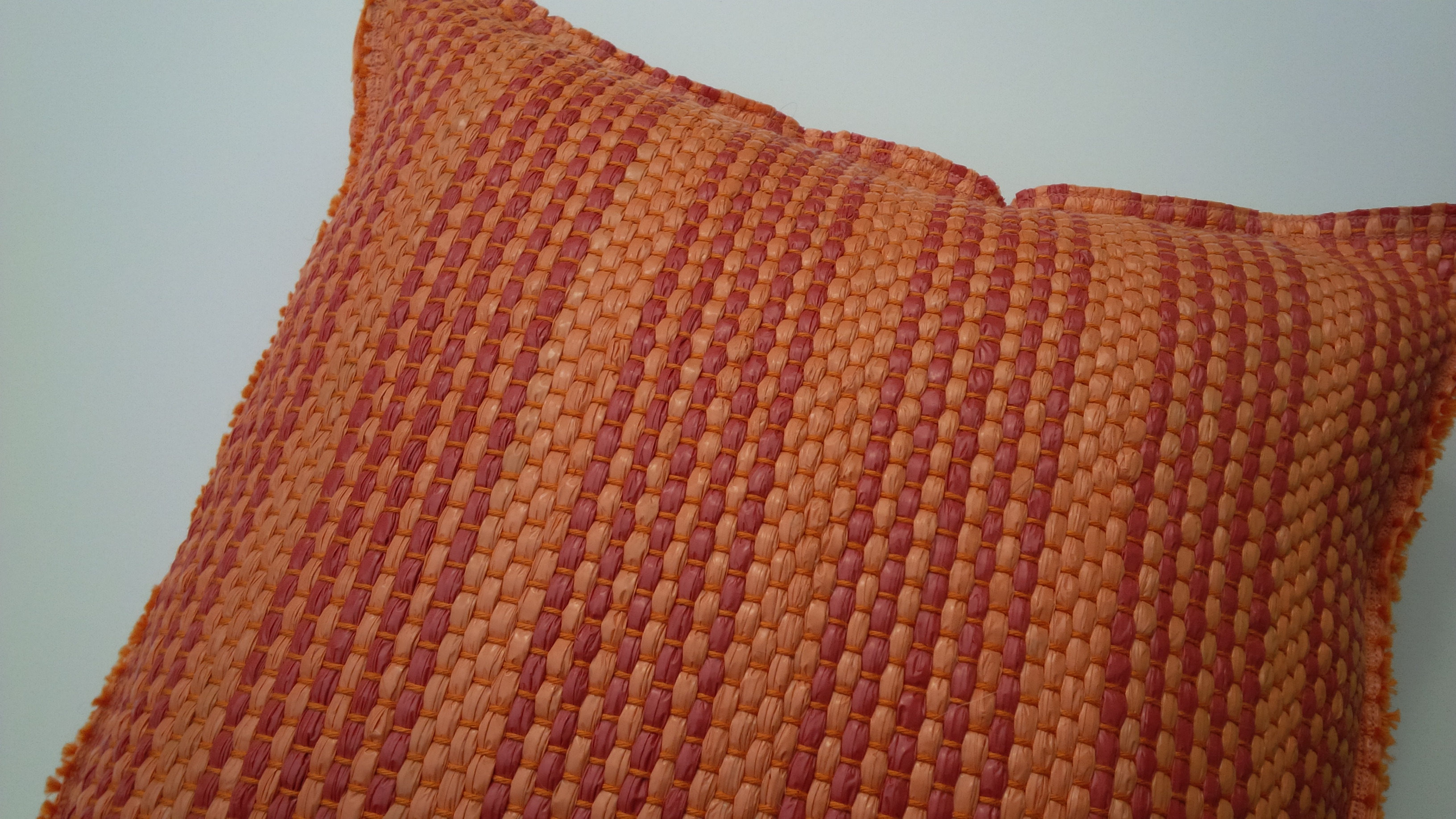 Orange and red pillow