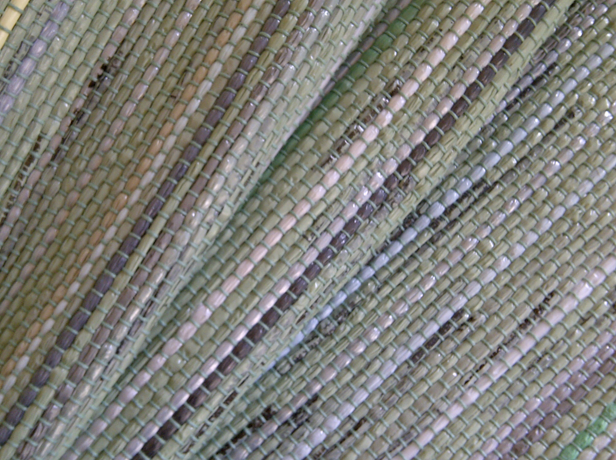 green plastic fabric