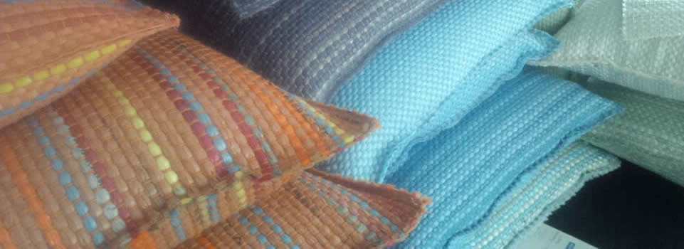 Multi-colored pillows